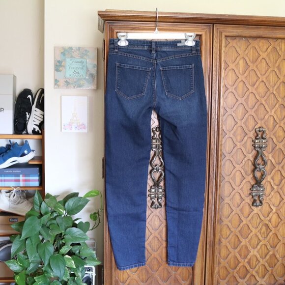 LC Lauren Conrad Skinny Ankle Jeans - Darkwash, Size 2 - Picture 6 of 12